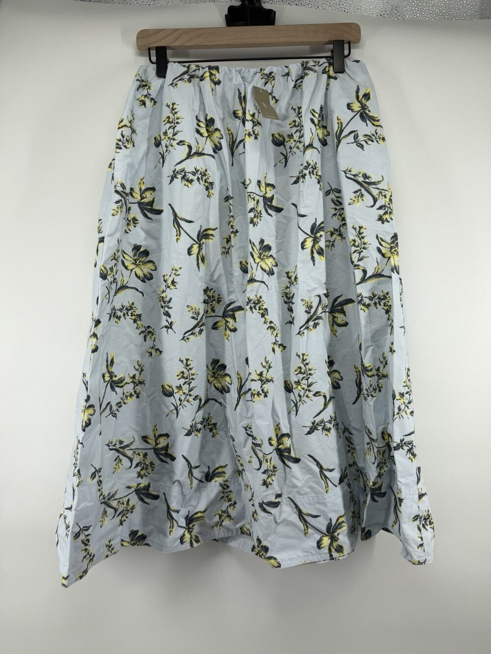 J Crew Pull-on midi skirt in lotus print Women’s Small 100% Cotton NWT